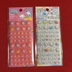 あわわちゃん ハッピーマーチ ドロップブロックシール ２枚セット 未開封