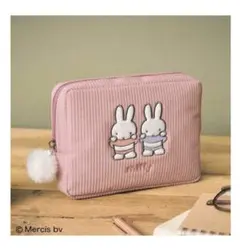 インレッド付録　ミッフィーコーディロイポーチ