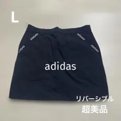 超美品 アディダス レディース ゴルフ リバーシブル 冬用 スカート サイズL