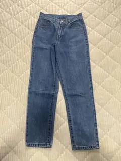 PAGE BOY ハイウエスト ストレートデニム ミディアムブルー