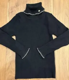 ケイトスペード　黒タートルネック　110cm 〜120cm