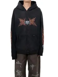 KAMIYA Zip-up Bleached Big Hoodie - メルカリ