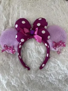 ミニーマウス風カチューシャ 紫色