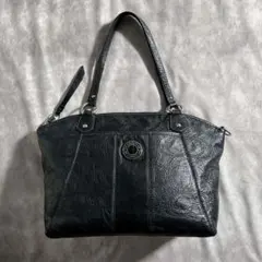 y2k archive COACH tote bag black leather