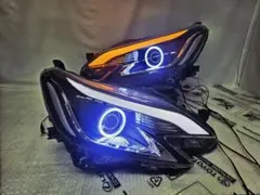 プリウス50 前期 3眼赤青紫 COBイカ ポジ青⇔白 ウィポジ青 レクサスBL