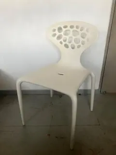 モローゾ スーパーナチュラル ダイニング アームレス チェア ホワイト