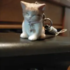 猫ストラップ