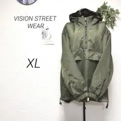 10491 VISION STREET WEAR 裏起毛フード付きプルオーバー