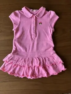 ミキハウス　ホットビスケッツ　ワンピース　ピンク　90cm