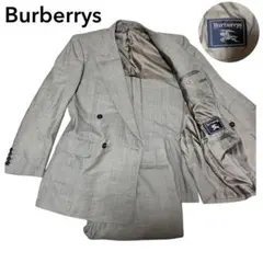 極美品 Burberrys バーバリー スーツセットアップ ダブル グレー 希少