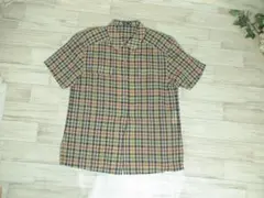 106262 DAKS　ダックス　半袖シャツ　ハウスチェック柄　11Rのサムネイル