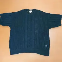 EMMA CLOTHES ケーブル編み 半袖ニット サマーニットのサムネイル
