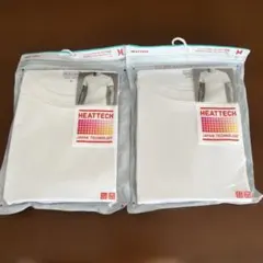 新品　ユニクロ ヒートテッククルーネックTシャツ（半袖）2枚セット　M