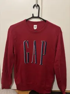 GAP ロゴ クルーネック スウェット レッド S