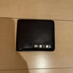 DIESEL レザー 二つ折り財布 黒