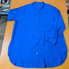 ROPÉ PICNIC 長袖ボタンシャツ 38 青