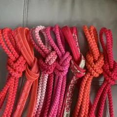 ゆ1955⭐️帯締め❤️まとめ売り❤️7点セット❤️美品あり❤️蛍光色系⭐️着物⭐️和装小物