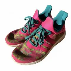 adidas アディダス 24.5 スニーカー ランニングシューズ メッシュ