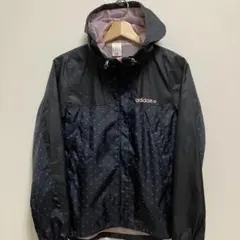 アディダス レディース　ナイロンジャケット　ピンク/ブラック ハート柄