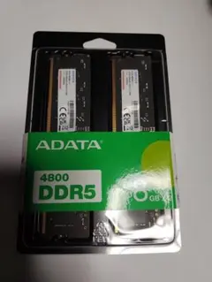 エイデータ メモリ DDR5 4800MHz U-DIMM 8GBx2枚未使用品