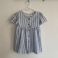 ZARAbabyワンピース 98cm ストライプ　夏服 フリル ナチュラルのサムネイル