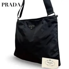極美品 PRADA ショルダーバッグ サコッシュ 斜めがけ 黒 ブラック 051