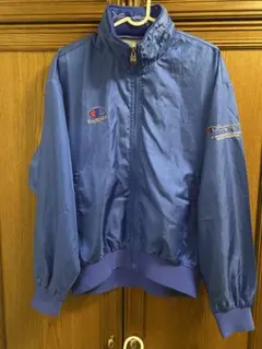 Champion 青 ジップアップジャケット Lサイズ