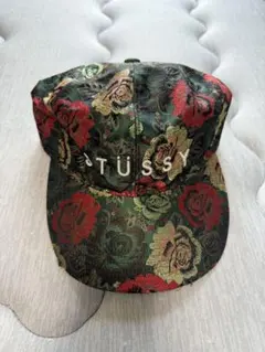 【超希少】STUSSY ロゴ刺繍 CAP 花柄