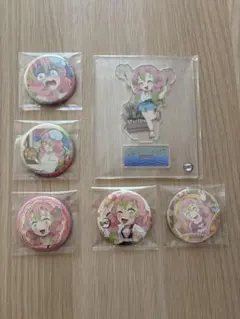 鬼滅の刃 ufotable 甘露寺蜜璃 缶バッジ/アクリルスタンド