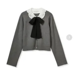 CELFORD デタッチャブルレースカラーカディガン