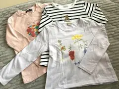 petit main 等　長袖カットソー3点セット　110