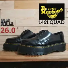 極美品　Dr.Martens　1461 QUAD 3 ホール ダブルソール　厚底