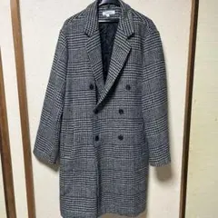 Yimanie チェスターコート M ブラック・ホワイト