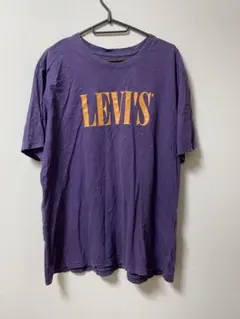 Levi’s リーバイス ロゴTシャツ L 紫 オレンジ RELAXED 古着