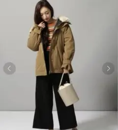 定価18,700円✳️タグ付　jeanasisダウンマウンテンpk ボア付き♡