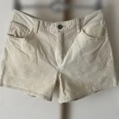 CIAOPANICコーデュロイショートパンツ アイボリー