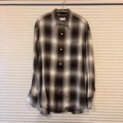 PHEENY フィーニー オンブレチェック レーヨン ブラウン