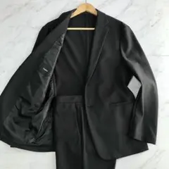 【極美品 近年モデル】セオリー セットアップ クリントン ポンチ素材 ブラック