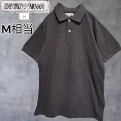 90s EMPORIO ARMANI ポロシャツチャコールグレー M相当のサムネイル