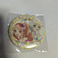アイカツ　　缶バッジ　チーズソフトクッキー　イオン　レイ　真昼