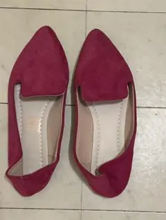 【値下げ！】スエード風 フラットシューズ ピンク　36 30代40代50代60代