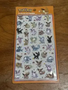 韓国限定　ポケモン　クリスタルステッカー　シール　オレンジ