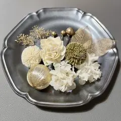 【金箔付き】ヘッドパーツ ゴールド 13点セット＊結婚式成人式卒業式前撮り