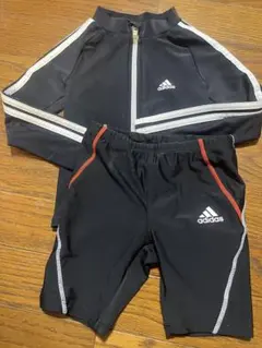 adidas キッズ　男児　水着　上下セット　90.110サイズ　ブラック