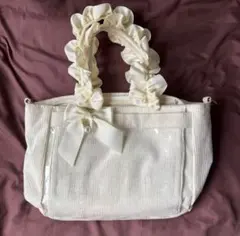 ザッカマート ハンドルフリルトートバッグ　A4