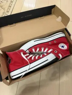 レッド ハイカット スニーカー