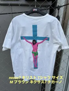 nexus7 キリスト Tシャツ サイズM ブラウン ネクサス7 チカーノのサムネイル