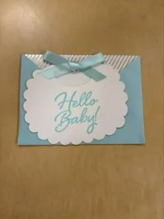 Hello Baby メッセージカード 封筒付き