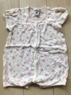 プチバトー   ロンパース   12m／74㎝　花柄