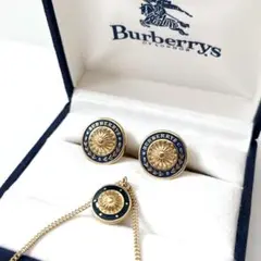 入手困難✨バーバリー　カフスボタン　ロゴ刻印　ゴールド　箱有り　おまけ付き